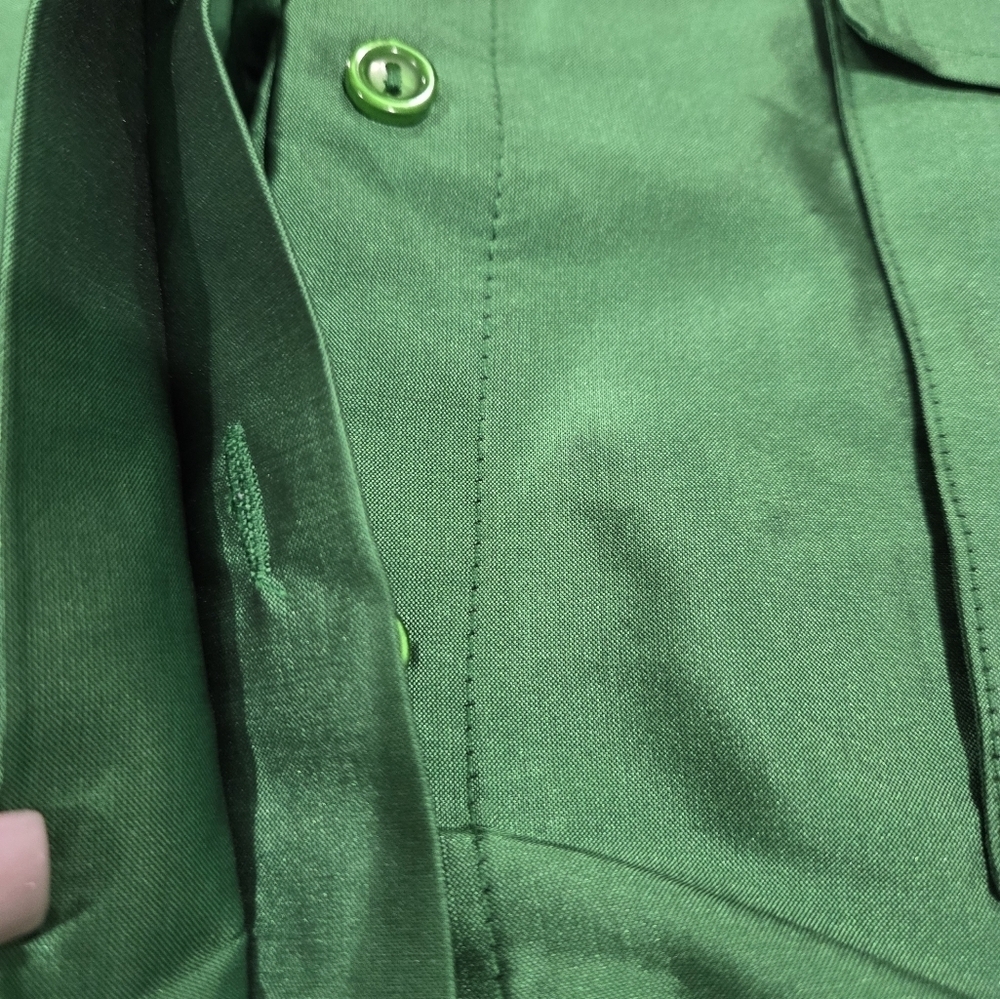 Topshop Emerald Green Blouse Size US 6 NWT. - Picture 9 of 10